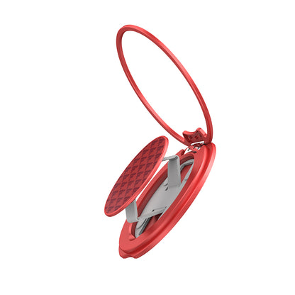 Raptic Defeme FreeFlow 360 Derece Dönebilen Karbon Fiber Tasarımlı Parmak Ring Stand Siyah