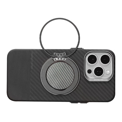 Raptic Defense Serisi Magnetik Özellikli 360 Derece Dönebilen Parmak Ring Stand Siyah