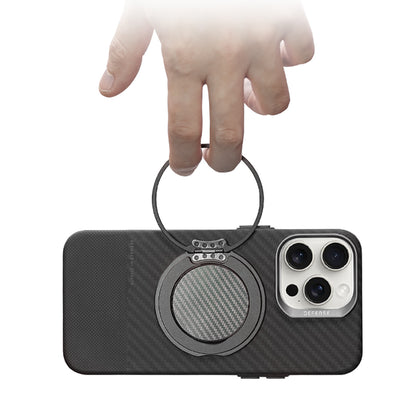 Raptic Defense Serisi Magnetik Özellikli 360 Derece Dönebilen Parmak Ring Stand Siyah