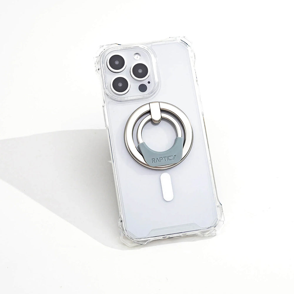 Raptic Magnetik Özellikli 360 Derece Dönebilen Parmak Ring Stand Gümüş