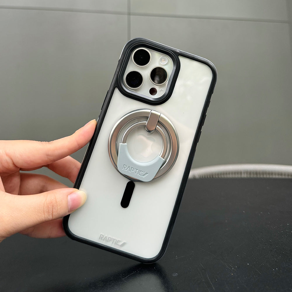 Raptic Magnetik Özellikli 360 Derece Dönebilen Parmak Ring Stand Gümüş