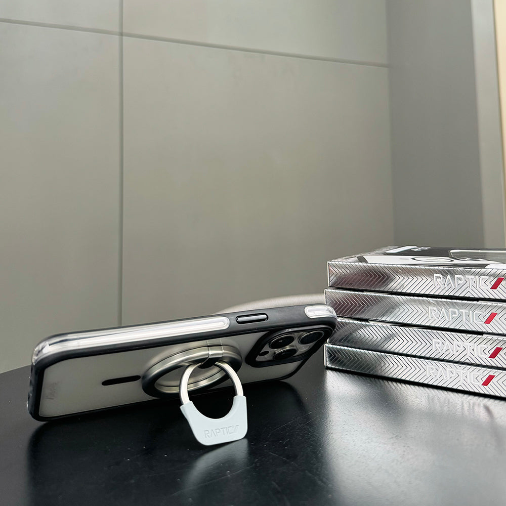 Raptic Magnetik Özellikli 360 Derece Dönebilen Parmak Ring Stand Gümüş