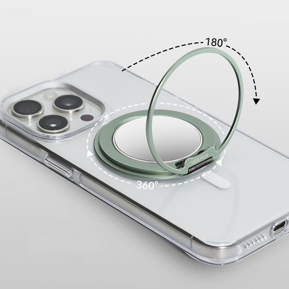 Raptic Mirror Serisi Magnetik Özellikli Aynalı 360 Derece Dönebilen Parmak Ring Stand Gümüş