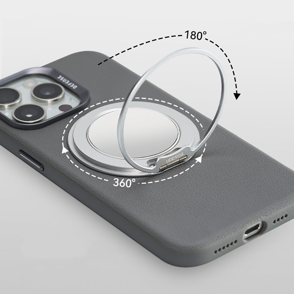 Raptic Mirror Serisi Magnetik Özellikli Aynalı 360 Derece Dönebilen Parmak Ring Stand Yeşil