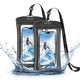 Raptic RT1087 Water Proof Serisi IPX8 Sertifikalı Universal Su Geçirmez 6.9 inç Kılıf Siyah