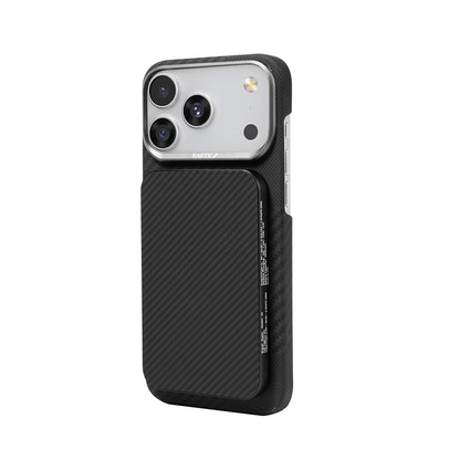 Raptic S4 Aramid-Skin M-safe Şarj Özellikli Ultra İnce 600D Powerbank 15W 5000mAh Siyah