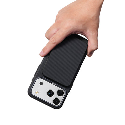 Raptic S4 Aramid-Skin M-safe Şarj Özellikli Ultra İnce 600D Powerbank 15W 5000mAh Siyah