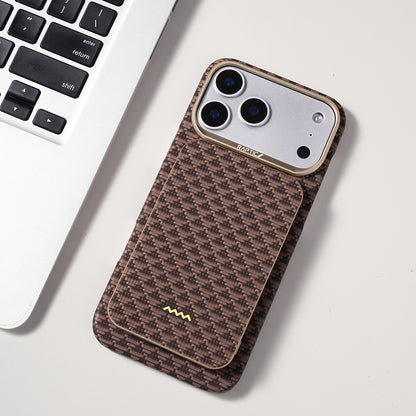 Raptic S4 Aramid-Skin M-safe Şarj Özellikli Ultra İnce Powerbank 15W 5000mAh Kahverengi