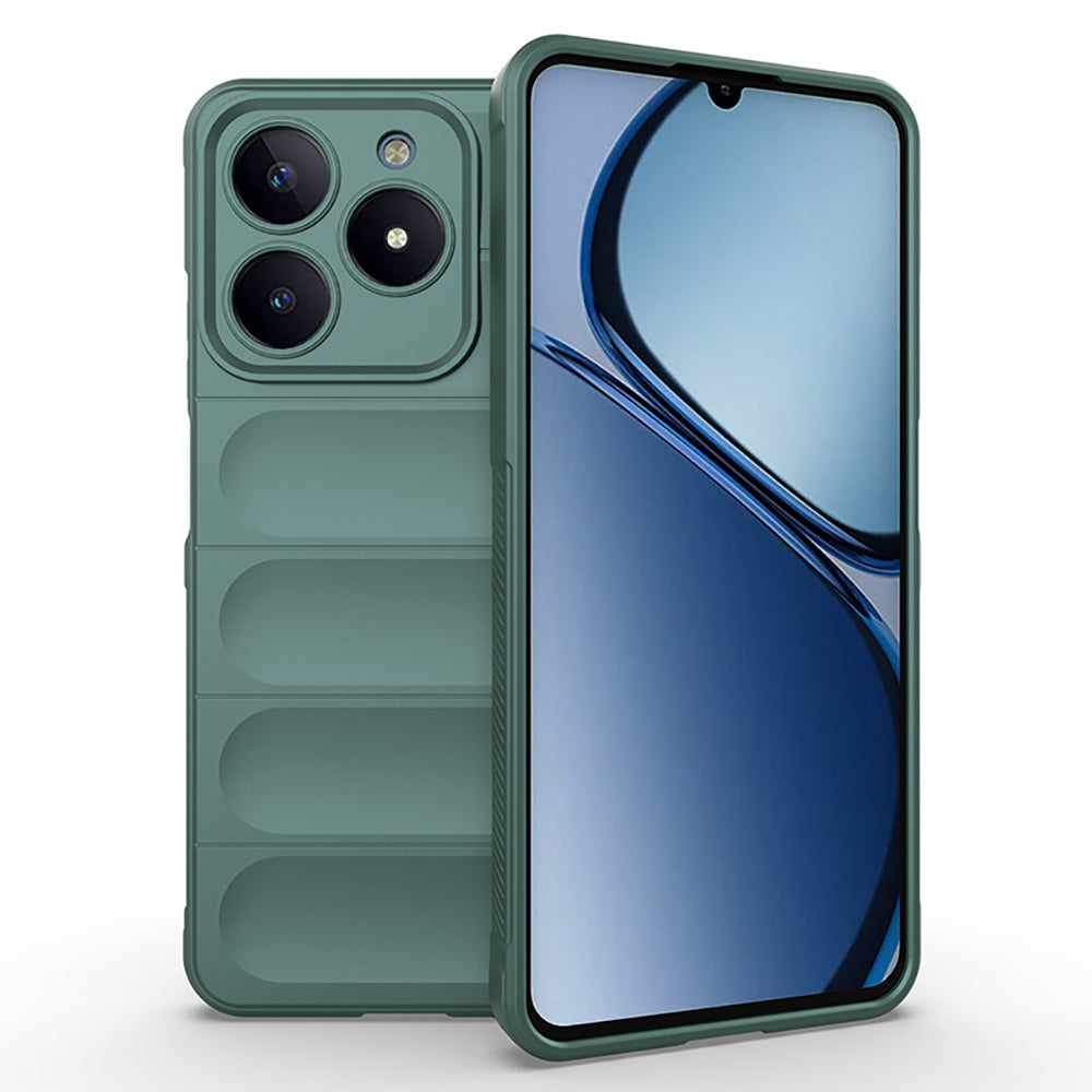 Realme C61 Kılıf Esnek TPU Oyuklu Arka Yüzey Tasarımlı Zore Etnik Silikon Kapak