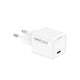 Recci RC106E GaN Teknolojili Hızlı Şarj Başlığı Type-C to Type-C PD 25W Kablolu Şarj Seti Beyaz