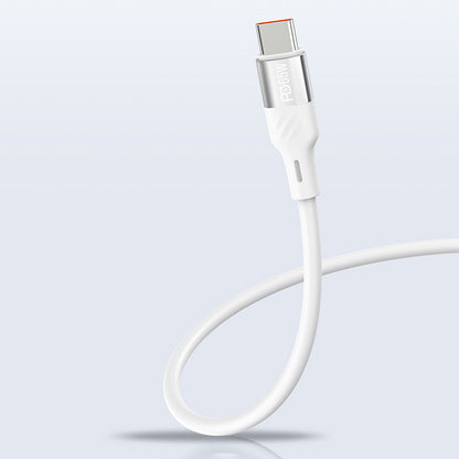 Recci RC83ECC GaN Teknolojili Hızlı Şarj Başlığı USB-A to Type-C PD 35W Kablolu Şarj Seti Beyaz