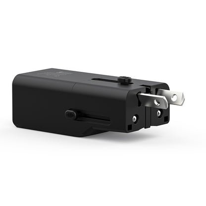 Recci RCG-P07 Çoklu Universal US/UK/EU/AU Uyumlu Şarj Adaptörü 30W Siyah