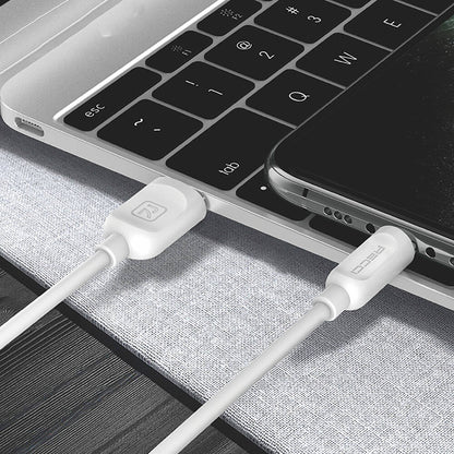 Recci RCL-P100 City of Sky Serisi Lightning to USB-A Data ve Şarj Kablosu 1M Beyaz