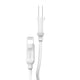 Recci RCL-P200 City of Sky Serisi Lightning to USB-A Data ve Şarj Kablosu 2M Beyaz