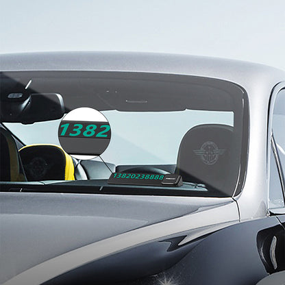 Recci RCS-C03 Gece Görülebilir ve Gizlenebilir Numara Özellikli Araç Park Numaratörü Siyah