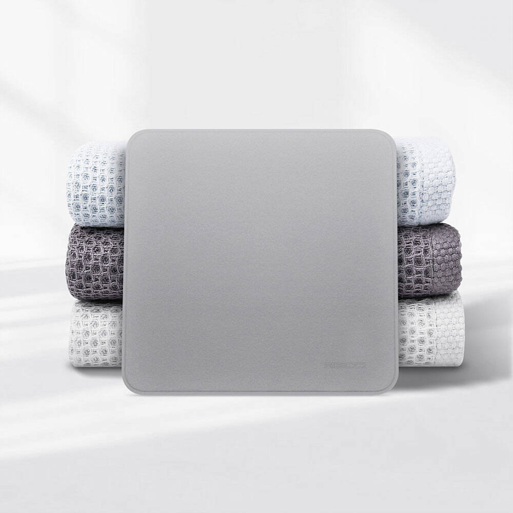 Recci RCS-S05 Mikrofiber Kompozit Ultrasonik Kaplama Nano Dokulu Parlatma ve Temizleme Bezi Gri