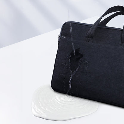Recci RCS-S06 Su Geçirmez Polyester Kumaş 14 inç Laptop Çantası Siyah