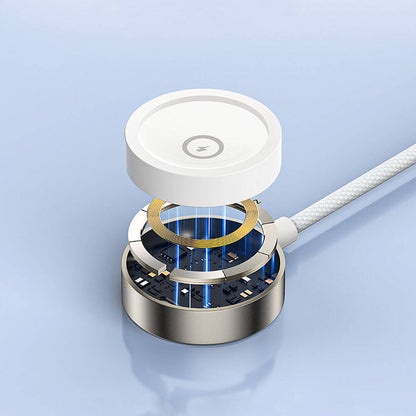 Recci RCW-39 2in1 Akıllı Saat Wireless Şarj Kablosu Beyaz