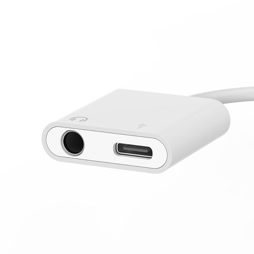 Recci RDS-A02 Type-C 2in1 Şarj ve Ses Adaptörü Beyaz