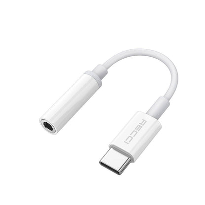 Recci RDS-A03 3.5mm to Type-C Audio Kablo Beyaz