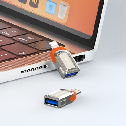 Recci RDS-A16C Ultra Hızlı Veri Aktarıcı Adaptör USB 3.0 to Type-C OTG Gri