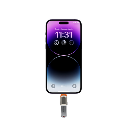 Recci RDS-A16L Ultra Hızlı Veri Aktarıcı Adaptör USB 3.0 to Lightning OTG Gri