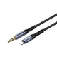 Recci RDS-A26 Lightning to 3.5mm AUX Audio Kablo Gri