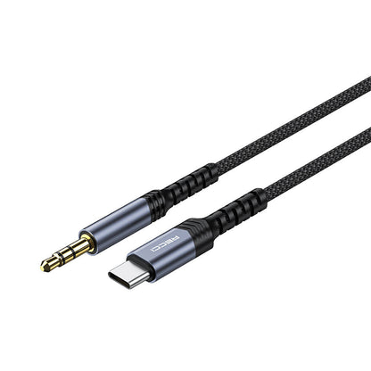 Recci RDS-A27 Type-C to 3.5mm AUX Audio Kablo Gri