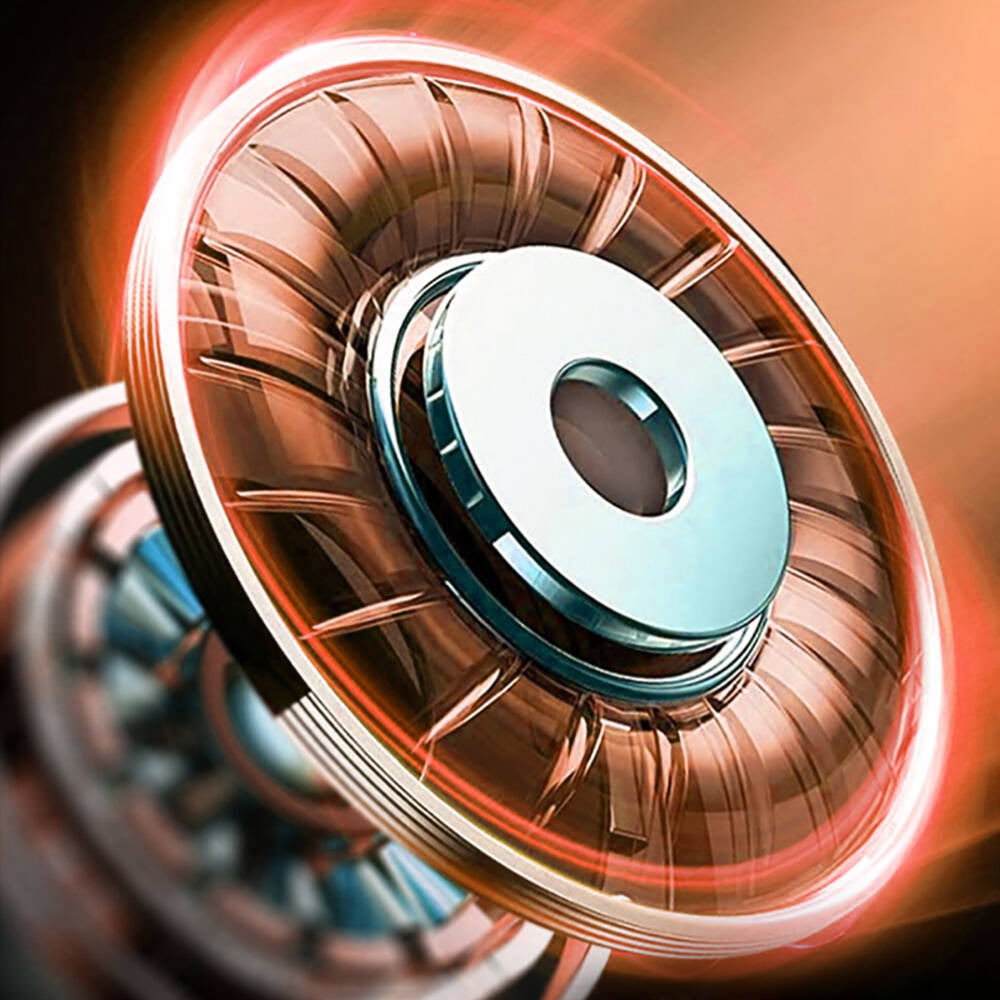 Recci REP-W50 Şeffaf Tasarım Hi-Fi Ses Kaliteli Bluetooth v5.3 Amber Serisi Kulak İçi Kulaklık Siyah