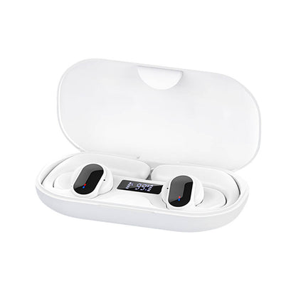 Recci REP-W60 Angel Serisi Dijital LED Göstergeli Hi-Fi Ses Kaliteli TWS Kulak İçi Bluetooth v5.3 Kulaklık Beyaz