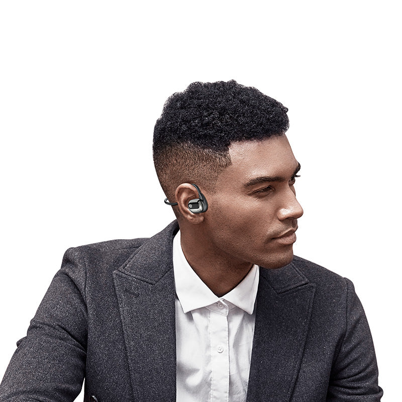 Recci REP-W63 Phantom Serisi Hi-Fi HD Ses Kaliteli Hava İletimi Kulak Üstü Bluetooth Kulaklık Siyah