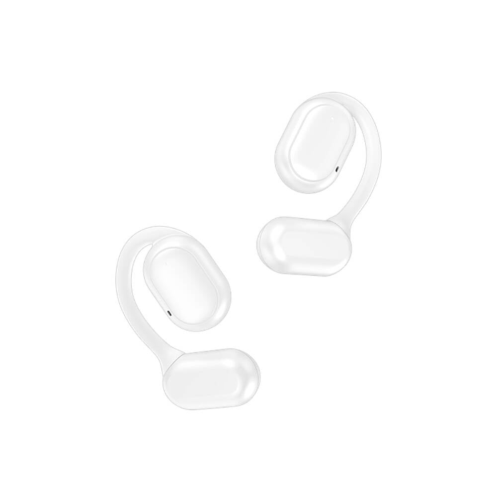 Recci REP-W76 OWS Wireless Hi-Fi Ses Kaliteli Dijital Led Göstergeli Bluetooth v5.3 Elegant Serisi Kulak İçi Kulaklık Beyaz