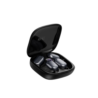 Recci REP-W76 OWS Wireless Hi-Fi Ses Kaliteli Dijital Led Göstergeli Bluetooth v5.3 Elegant Serisi Kulak İçi Kulaklık Beyaz