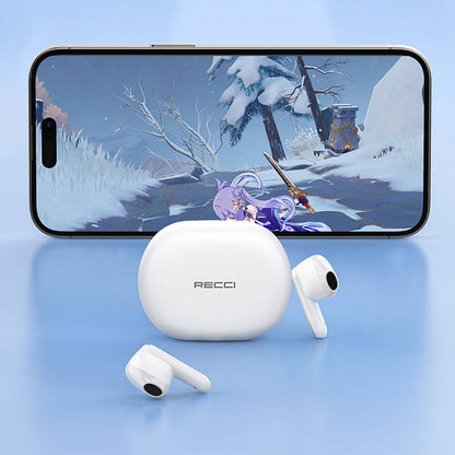 Recci REP-W78 Shell Serisi TWS Kulak İçi Bluetooth v5.3 Kulaklık Beyaz