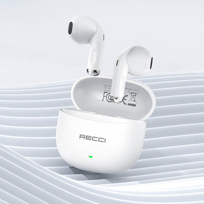 Recci REP-W81 Melody Serisi Hi-Fi Ses Kaliteli TWS Kulak İçi Bluetooth v5.3 Kulaklık Beyaz