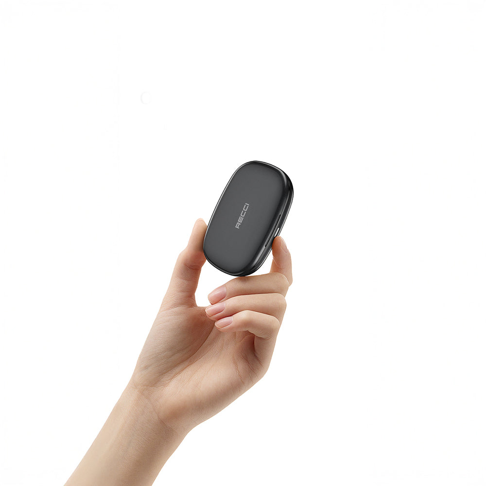 Recci REP-W92 OWS Wireless Hi-Fi Ses Kaliteli Bluetooth v5.3 Kulak İçi Kulaklık Siyah