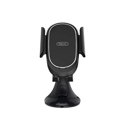 Recci RHO-C02 360 Derece Dönebilen Vakumlu Tasarım Araç Telefon Tutucu Siyah