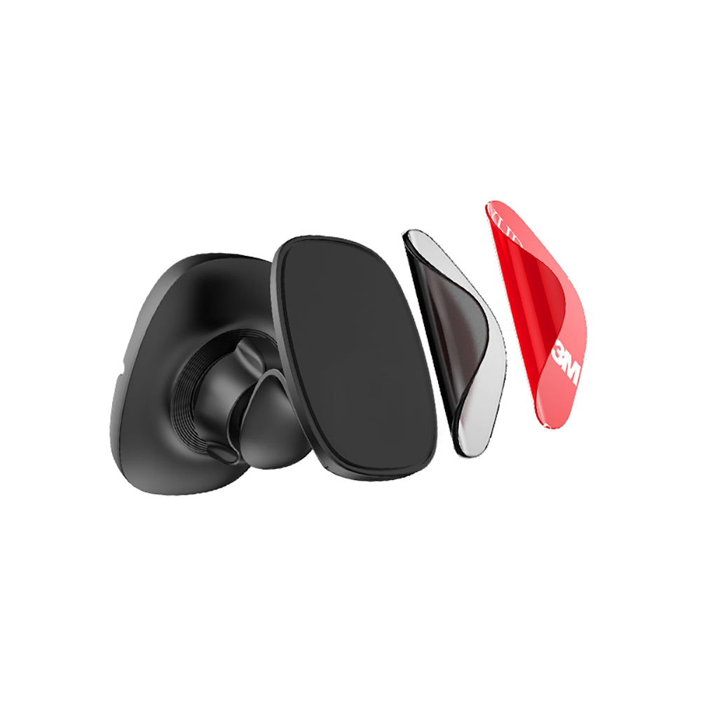 Recci RHO-C18 Güçlü Magnetik 360 Derece Dönebilen Düz Zemin Araç Telefon Tutucu Siyah