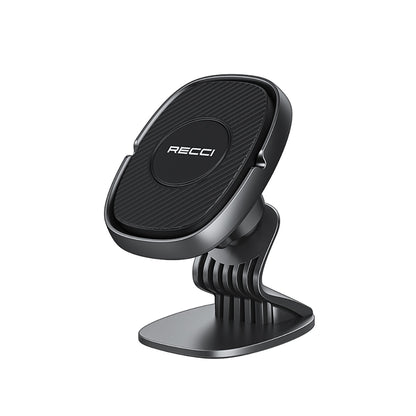 Recci RHO-C18 Güçlü Magnetik 360 Derece Dönebilen Düz Zemin Araç Telefon Tutucu Siyah