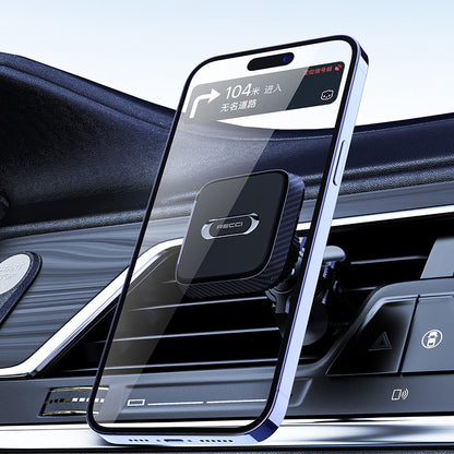 Recci RHO-C28 Araç İçi Magnetik Telefon Tutucu Havalandırma Tasarım Siyah