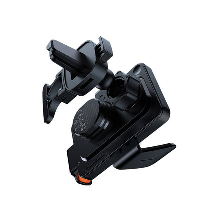 Recci RHO-C38 Mars Serisi M-safe Şarj Özellikli Mavi Işık Göstergeli Araç Telefon Tutucu Siyah