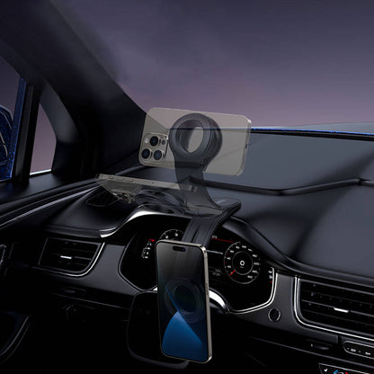 Recci RHO-C40 Magnetik M-safe Uyumlu Bükülebilen Eğimli ve Düz Zemin Araç Telefon Tutucu Siyah