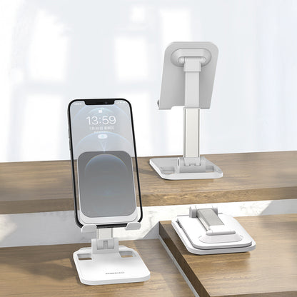 Recci RHO-M10 Ayarlanabilir Katlanabilir 90 Derece Dönebilen Telefon ve Tablet Standı Beyaz