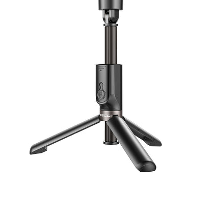 Recci RHO-P01 Bluetooth 5.0 Uzaktan Kumandalı Çok Fonksiyonlu Selfie Çubuğu 200mAh Siyah