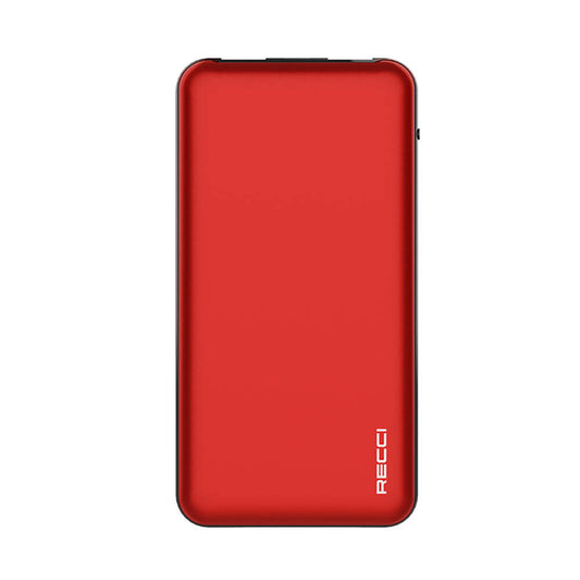Recci RPB-P05 Greeny Serisi LED Işık Göstergeli Hızlı Şarj Özellikli Taşınabilir Powerbank 22.5W 10000mAh Yeşil