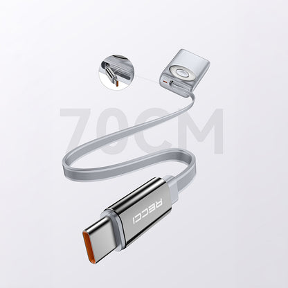 Recci RPB-P72 Hızlı Şarj Özellikli Type-C Kablolu Powerbank 65W 20.000mAh Siyah