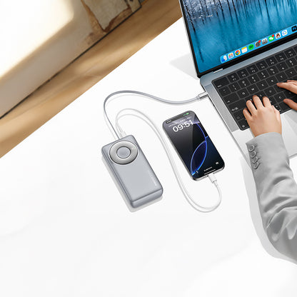 Recci RPB-P72 Hızlı Şarj Özellikli Type-C Kablolu Powerbank 65W 20.000mAh Siyah