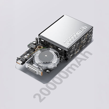 Recci RPB-P72 Hızlı Şarj Özellikli Type-C Kablolu Powerbank 65W 20.000mAh Gri