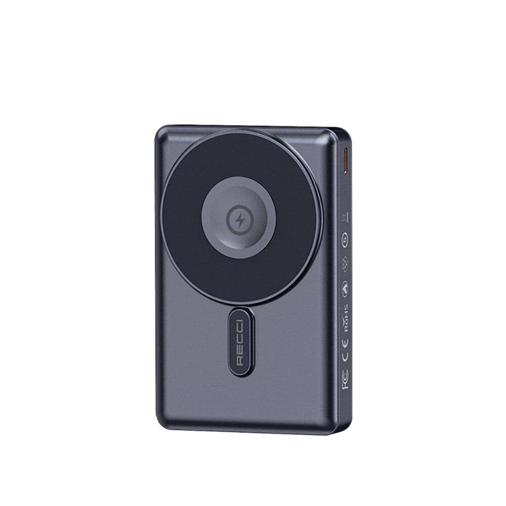 Recci RPB-W19 Standlı M-safe Şarj Özellikli Powerbank 10.000mAh Beyaz