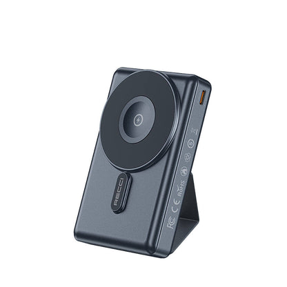 Recci RPB-W19 Standlı M-safe Şarj Özellikli Powerbank 10.000mAh Beyaz